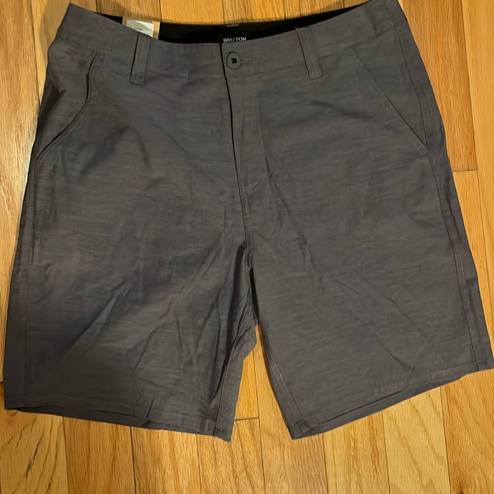 NWT Men's Brixton Stretch "Crossover Choice X Chino Short" Color BlueishCharcoal